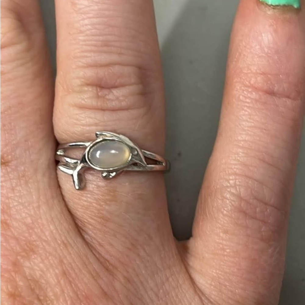 Sterling Silver Dolphin Ring